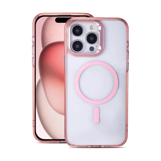 Clear MagSafe iPhone 15 Pro Max Case - Pink WayCase