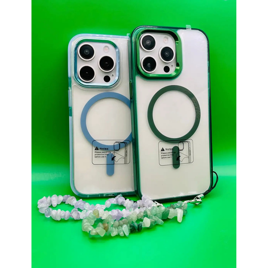 Green Crystal Phone Strap for iPhone & Android WayCase