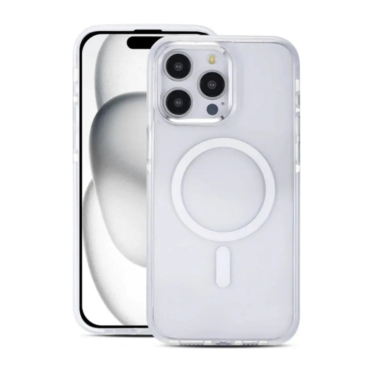 Clear MagSafe iPhone 15 Pro Case - White WayCase