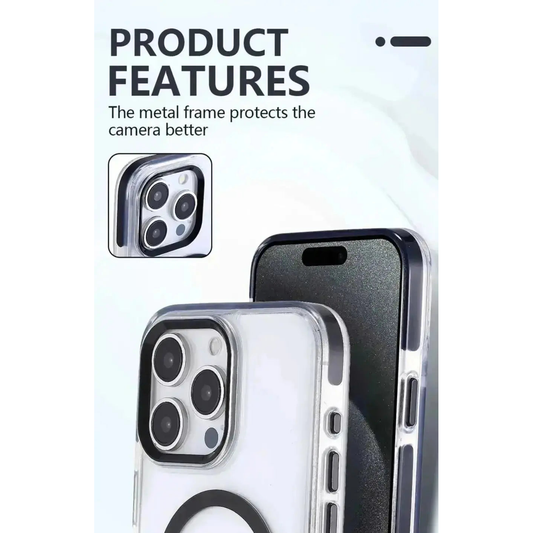 Clear MagSafe iPhone 15 Pro Case - Black WayCase