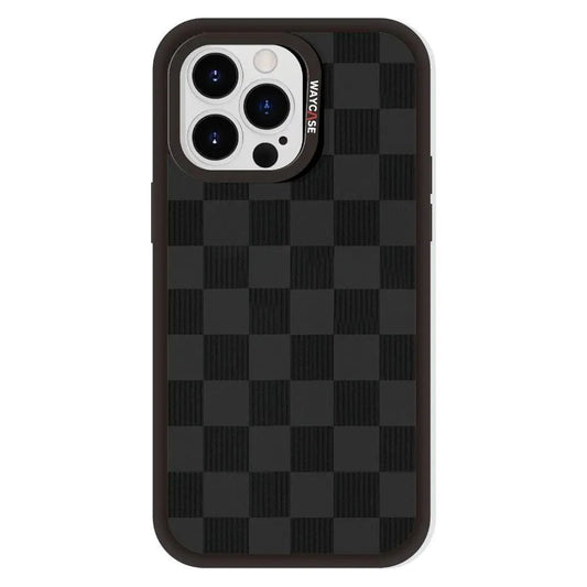 Tough MagSafe® iPhone Case | MagSnap™ Black Checkered - WayCase