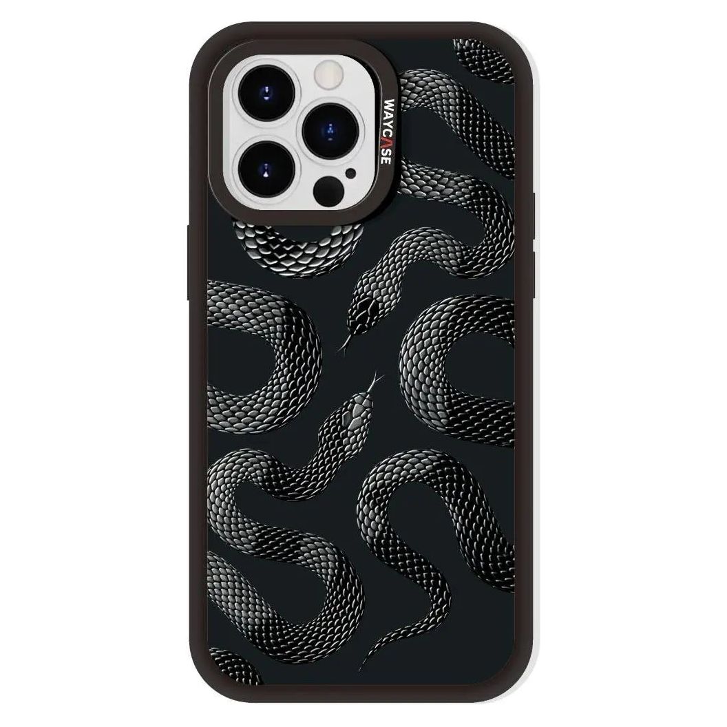 Tough MagSafe® iPhone Case - MagSnap⢠Black Snakes - WayCase