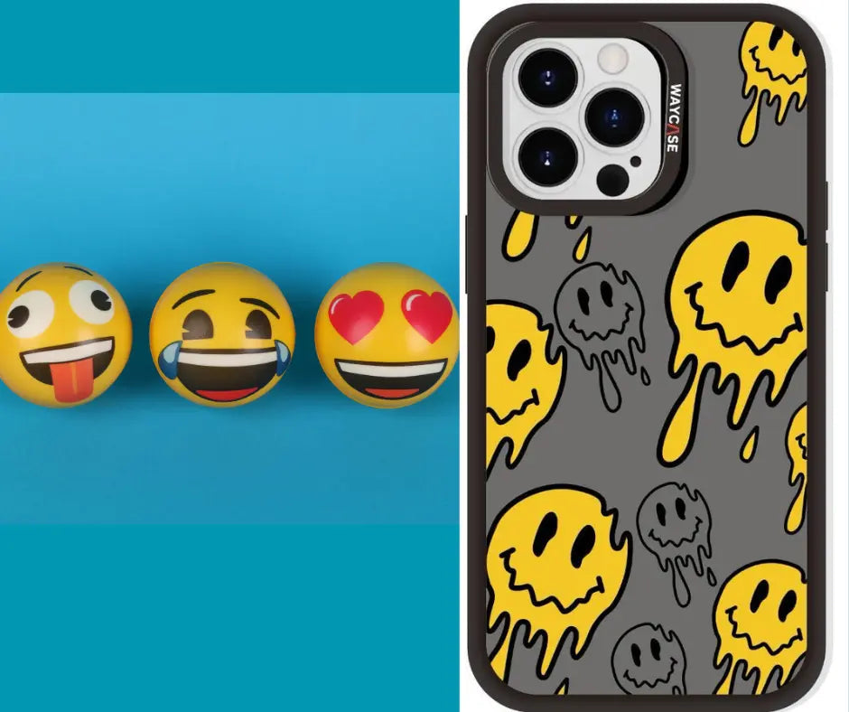 Tough MagSafe iPhone case magsnap melted emoji