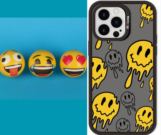 Tough MagSafe iPhone case magsnap melted emoji