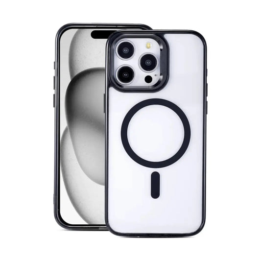 Clear MagSafe iPhone 15 Pro Max Case - Black WayCase