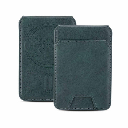 MagSafe Wallet for iPhone – Magnetic Green Leather Card Holder WayCase