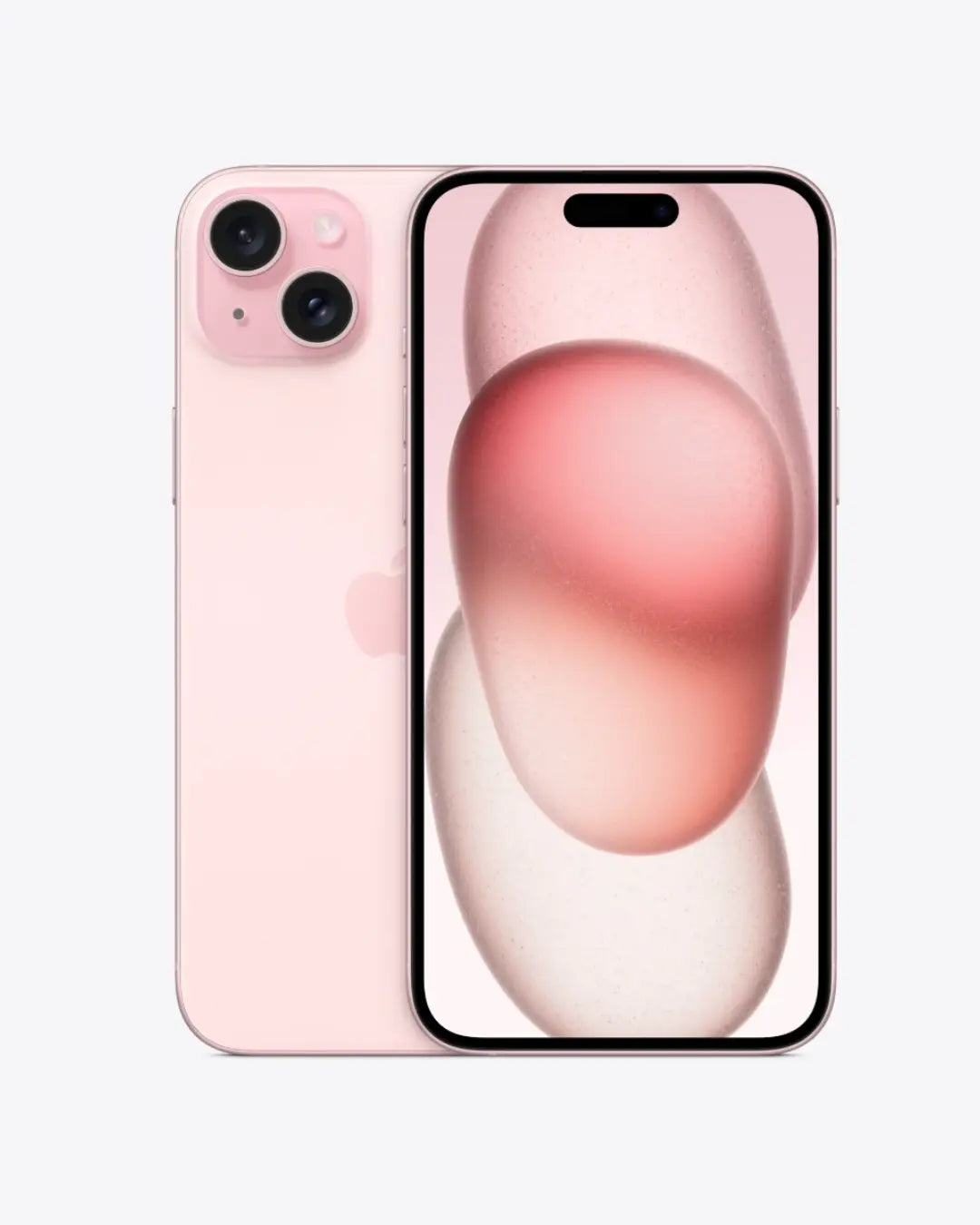 iPhone 15 Pink Front and Back View