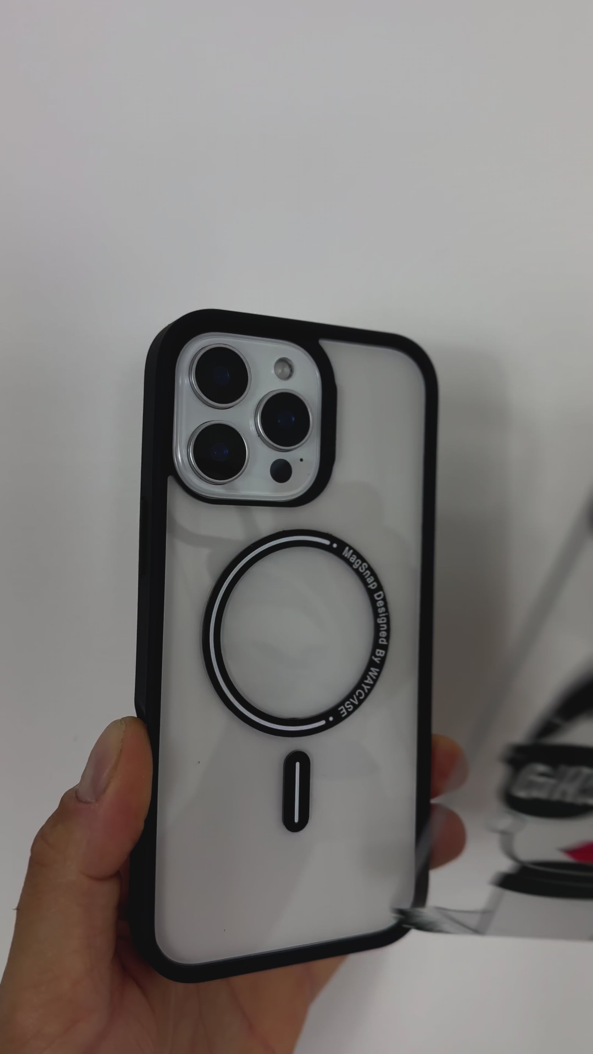 Tough MagSafe® iPhone Case with Bossy Girl MagSnap™ cover, featuring snap-on design and MagSafe® compatibility.