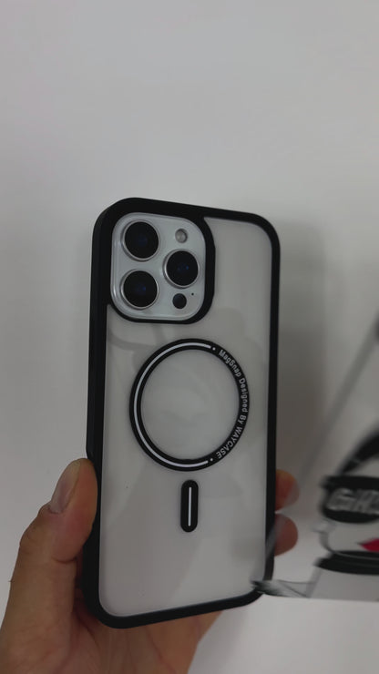 Tough MagSafe® iPhone Case with Bossy Girl MagSnap™ cover, featuring snap-on design and MagSafe® compatibility.