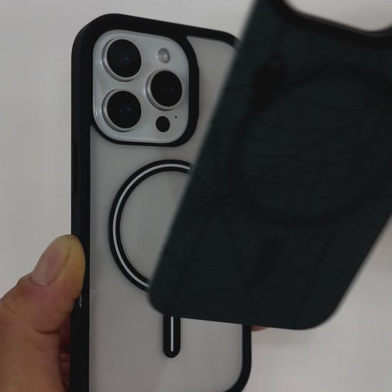 Step-by-step video of using MagSnap technology to switch to the MagSnap Spider Tough MagSafe iPhone Case.