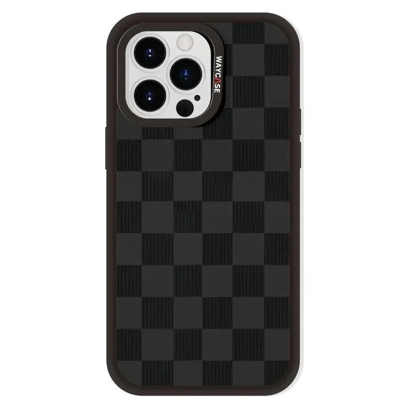 Tough MagSafe® iPhone Case | MagSnap™ Black Checkered - WayCase